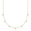 image:imageRossSimons 100 ct tw BezelSet Diamond Drop Station Necklace in 14kt Yellow GoldDiamond