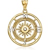 image:imageRossSimons 14kt Yellow Gold Compass Pendant