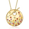 image:imageRossSimons 150 ct tw Scattered MultiGemstone Toggle Necklace in 18kt Gold Over SterlingAmethyst
