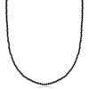 image:imageRossSimons 3000 ct tw Black Spinel Bead Necklace With 18kt Gold Over Sterling 18 inches