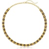 image:imageRossSimons 4000 ct tw Smoky Quartz and 3500 ct tw Citrine Necklace in 18kt Gold Over Sterling 18 inches