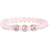 image:imageRossSimons 4500 ct tw Rose Quartz Bead Stretch Bracelet With 350 ct tw Amethysts in 18kt Gold Over SterlingAmethyst
