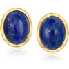 image:imageRossSimons BezelSet Lapis Stud Earrings in 18kt Gold Over Sterling