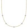 image:imageRossSimons Charles Garnier Chloe 90 ct tw CZ Station Necklace in 18kt Gold Over Sterling With Sterling Silver 17 inches