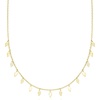 image:imageRossSimons Italian 10kt Yellow Gold Leaf Station Necklace 18 inches