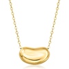image:imageRossSimons Italian 14kt Yellow Gold OrganicShaped Bead Necklace 18 inches