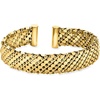 image:imageRossSimons Italian 14kt Yellow GoldPlated Patterned Cuff Braceletno gemstone