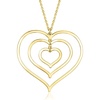 image:imageRossSimons Italian 18kt Gold Over Sterling Concentric Heart Necklace 18 inches