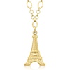 image:imageRossSimons Italian 18kt Gold Over Sterling Eiffel Tower Necklace 18 inches