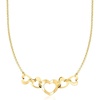image:imageRossSimons Italian 18kt Gold Over Sterling Graduated Hearts Necklace 18 inches