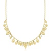 image:imageRossSimons Italian 18kt Gold Over Sterling SpringInspired Charm Necklace With 354mm Cultured Pearls 18 inches