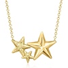 image:imageRossSimons Italian 18kt Gold Over Sterling Star Necklace 18 inches