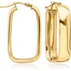 image:imageRossSimons Italian 18kt Yellow Gold Rectangular Hoop Earrings
