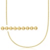 image:imageRossSimons Italian 25mm 18kt Gold Over Sterling BeadChain NecklaceNo Gemstone