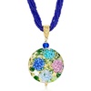 image:imageRossSimons Italian Multicolored Murano Glass Hydrangea Pendant MultiStrand Necklace in 18kt Gold Over SterlingNo Gemstone