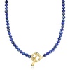 image:imageRossSimons Lapis Bead Toggle Necklace With London Blue Topaz in 18kt Gold Over SterlingLapis Lazuli