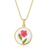 image:imageRossSimons Red Dried Flower Pendant Necklace in 18kt Gold Over SterlingNo Gemstone