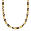 image:imageRossSimons Tiger Eye and 6400 ct tw Multicolored Quartz Necklace With 750 ct tw White Topaz in 18kt Gold Over SterlingQuartz