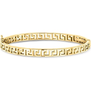image:imageRossSimons 18kt Gold Over Sterling Greek Key Bangle Braceletno gemstone
