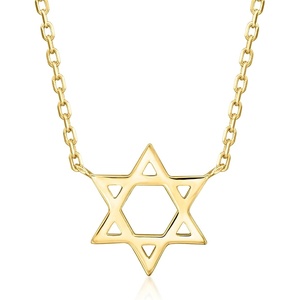 image:imageRossSimons Italian 14kt Yellow Gold Star Of David Necklace 16 inches