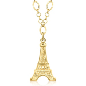 image:imageRossSimons Italian 18kt Gold Over Sterling Eiffel Tower Necklace 18 inches