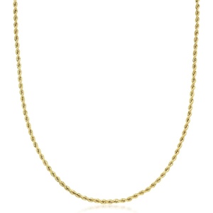 image:imageRossSimons Italian 21mm 10kt Yellow Gold RopeChain NecklaceNo Gemstone