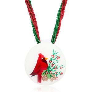 image:imageRossSimons Italian Multicolored Murano Glass MultiStrand Cardinal Pendant Necklace With 18kt Gold Over SterlingNo Gemstone