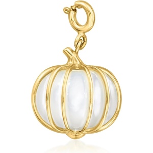 image:imageRossSimons MotherOfPearl Pumpkin Charm in 18kt Gold Over Sterling