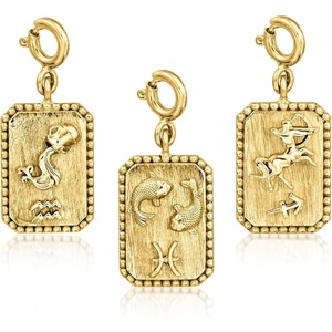 image:imageRossSimons Pisces  18kt Gold Over Sterling Zodiac Charm