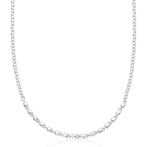 image:imageRossSimons Zina Sterling Silver CubeLink Necklace 17 inches