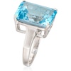 image:imageRossSimons 1400 Carat Sky Blue Topaz Ring in Sterling SilverTopaz