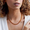 image:imageRossSimons Amber Bead Necklace With 18kt Gold Over Sterling 18 inches