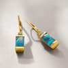 image:imageRossSimons Turquoise and 50 ct tw Sky Blue Topaz Drop Earrings in 18kt Gold Over Sterling