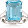 image:imageRossSimons 1400 Carat Sky Blue Topaz Ring in Sterling SilverTopaz