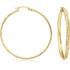 image:imageRossSimons 18kt Gold Over Sterling Large Hoop Earrings