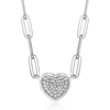 image:imageRossSimons Charles Garnier 28 ct tw CZ Heart Paper Clip Jewelry