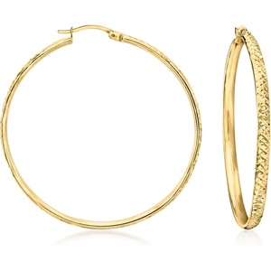 image:imageRossSimons 18kt Gold Over Sterling Large Hoop Earrings