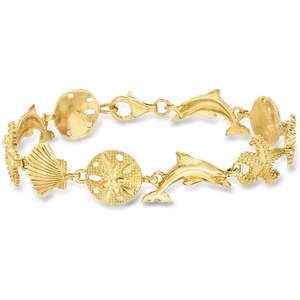 image:imageRossSimons Sterling Sea Life Bracelet7 Inches