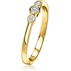 image:imagePure Collection by RossSimons 010 ct tw BezelSet LabGrown Diamond Ring in 18kt Gold Over SterlingDiamond