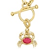 image:imageRossSimons 060 Carat Ruby Crab Charm in 18kt Gold Over Sterling