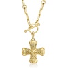 image:imageRossSimons 14kt Yellow GoldPlated Filigree Cross Charm