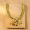image:imageRossSimons 300 Carat Citrine Orange Charm With Chrome Diopside in 18kt Gold Over Sterling
