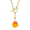 image:imageRossSimons Italian Multicolored Murano Glass Candy Corn Charm in 18kt Gold Over Sterling