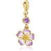 image:imageRossSimons JuneCultured Pearl  Birthstone Rose Charm With Enamel in 18kt Gold Over Sterling