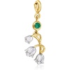 image:imageRossSimons JuneCultured Pearl  Birthstone Rose Charm With Enamel in 18kt Gold Over Sterling