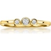 image:imagePure Collection by RossSimons 010 ct tw BezelSet LabGrown Diamond Ring in 18kt Gold Over SterlingDiamond