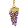image:imageRossSimons 800 ct tw Amethyst Bead Grape Cluster Charm in 18kt Gold Over Sterling
