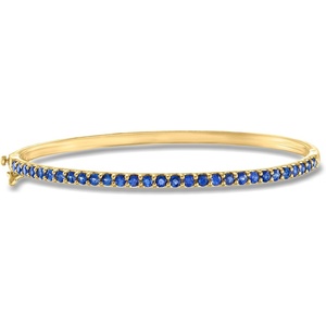 image:imageRossSimons 200 ct tw Sapphire Bangle Bracelet in 18kt Gold Over SterlingSapphire