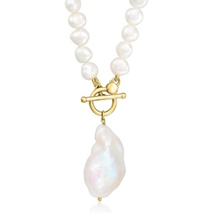 image:imageRossSimons 515mm Cultured Baroque Pearl Toggle Necklace in 18kt Gold Over Sterling20 Inches