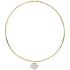 image:imageRossSimons 900 Carat BezelSet Oval CZ Pendant Necklace in 18kt Gold Over SterlingCubic Zirconia